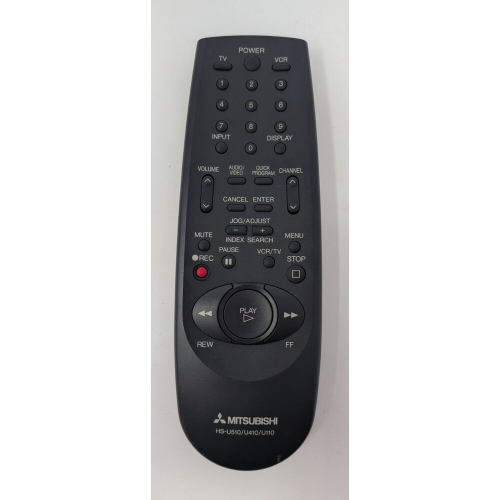 Mitsubishi HS-U510 U410 U110 VCR Remote OEM Tested Works